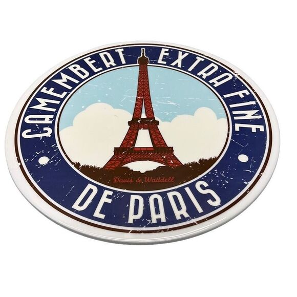 Davis & Waddell Camembert Extra Fine De Paris Round Cheese Platter - Picture 5 of 7